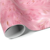 Roze nepbont cadeaupapier (Rol Hoek)