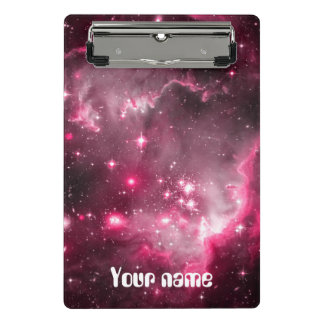 Roze nevel sterrenstelsel mini klembord