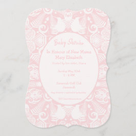 Roze Nieuw-Zeelandse stammenDesign Baby shower Kaart