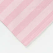 Roze nieuwsgierige vos fleece deken (Hoek)