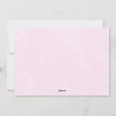 Roze Noel Foto Kerst Kaart (Achterkant)