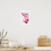 Roze non-art poster (Keuken)