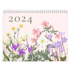 Roze Nordens Wildflower Kalender