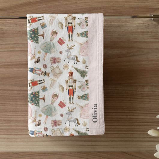 Roze Notenkraker Badhanddoek Set Bad Handdoek