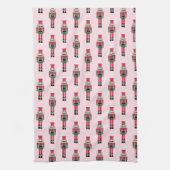 Roze Notenkraker Ballet Kerstschotel Handdoek (Verticaal)