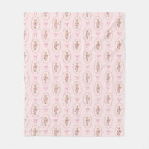 Roze Notenkraker Fleece Gooi Deken
