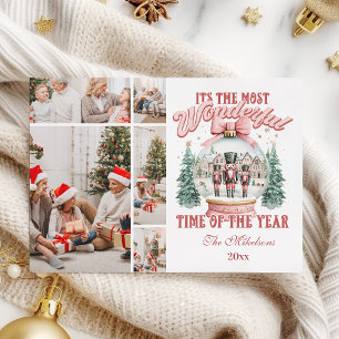 Roze Notenkraker Kerstmis 5 Foto Wonderland GL Feestdagenkaart