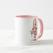  roze notenkraker minimalistisch grillig mok (Voorkant rechts)