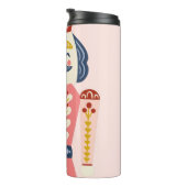 Roze notenkraker thermosbeker (Geroteerd rechts)