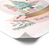 roze notenkraker verjaardagsfeestje hot cacao bar  poster (Hoek)