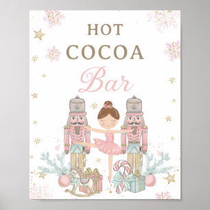 Roze Notenkraker Winter Onederland Warme Chocolade Poster