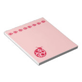 Roze Notitieblok Ladybugs (Schuin)