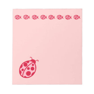 Roze Notitieblok Ladybugs