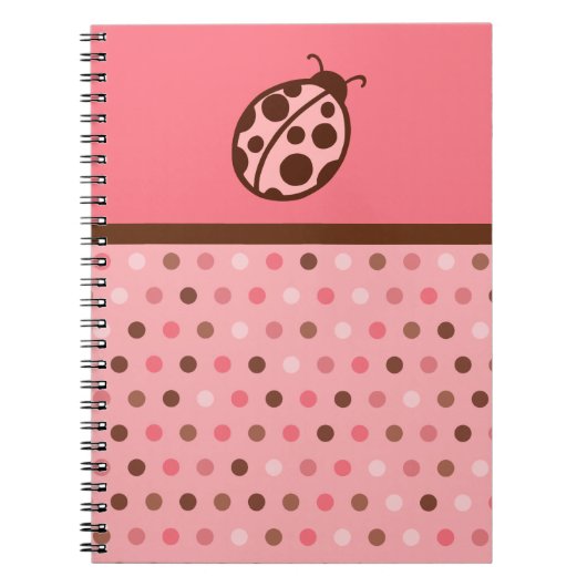 Roze Notitieboek Ladybug (Voorkant)