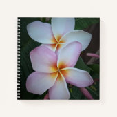 Roze Notitieboek Plumeria Spiral (Voorkant)