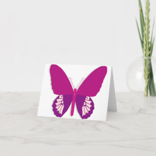 Roze notitiekaarten voor Butterfly