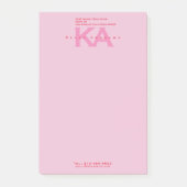 Roze notities post-it® notes (Voorkant)