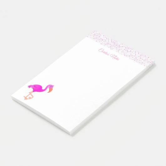Roze notities voor Flamingo Post-It Post-it® Notes (Schuin)