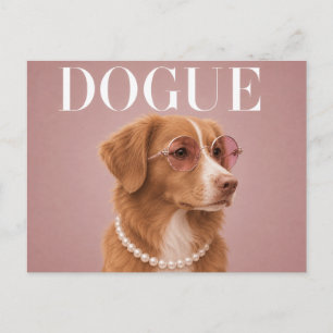 Roze Nova Scotia Duck Tolling Retriever Briefkaart