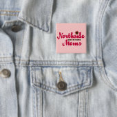 Roze NSAHM-Button Vierkante Button 5,1 Cm (In situ)