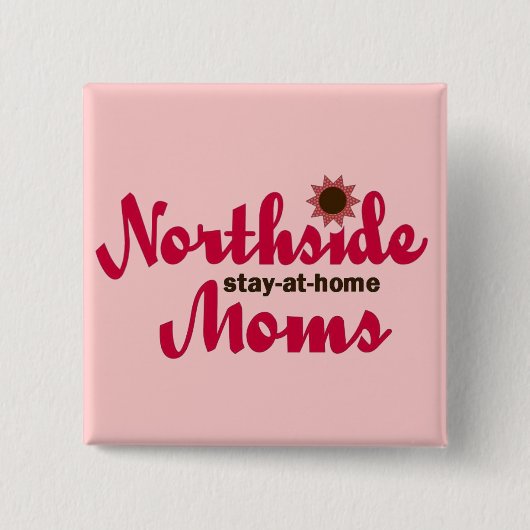 Roze NSAHM-Button Vierkante Button 5,1 Cm (Voorkant)