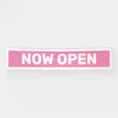 Roze nu open banner (Horizontaal)