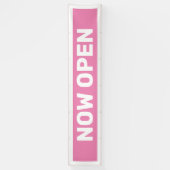 Roze nu open banner (Verticaal)
