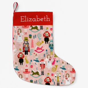 Roze Nutkraker Ballet, naam schattige meisjes Kleine Kerstsok