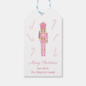 Roze Nutkraker Ballet Speelgoed Soldaat Prettige f Cadeaulabel (Voorkant)