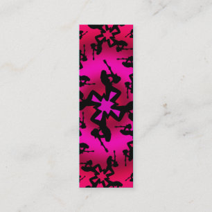 Roze Oasis - Skinny Card Mini Visitekaartje