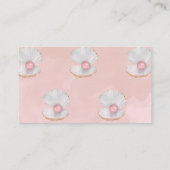 Roze Oceaan Boho Meisje Baby shower Luier Raffle Informatiekaartje (Achterkant)