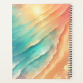 Roze Ocean Beach Schattigee Signature Zomergroene Planner (Achterkant)