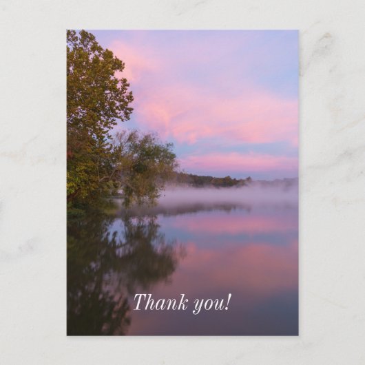 Roze ochtendgloren briefkaart (Voorkant)