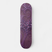 Roze octopus Fractal Abstract Skateboard (Voorkant)