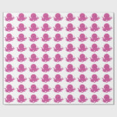 Roze octopus | Inpakpapier (Vlak)