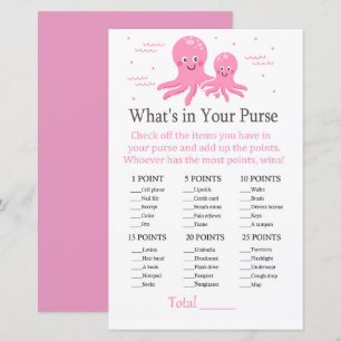 Roze Octopus Wat zit er in je handtas?