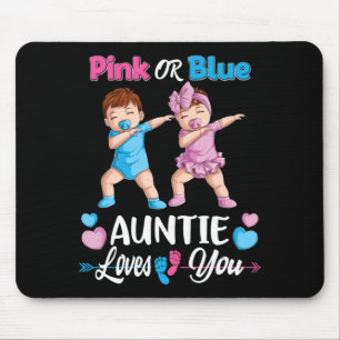Roze Of Blau Tante Houdt Van Baby Geslacht Reveal Muismat