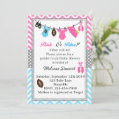 Roze of Blauw Geslacht Kaart (Staand voorkant)