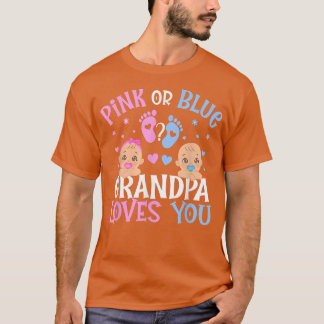 Roze of blauw geslacht onthullen opa houdt van je t-shirt