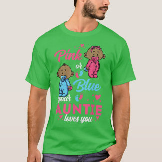 Roze of blauw geslacht onthullen voor ouders t-shirt