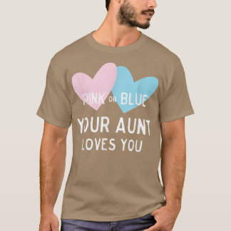 Roze of blauw je tante houdt van je Baby T-shirt
