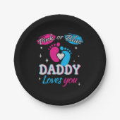 Roze of blauw, papa houdt van je papieren bordje (Voorkant)