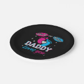 Roze of blauw, papa houdt van je papieren bordje (Gekanteld)