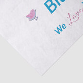 Roze of blauw tissuepapier (Detail)