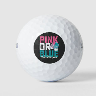 Roze of blauw, we houden van je geslacht golfballen