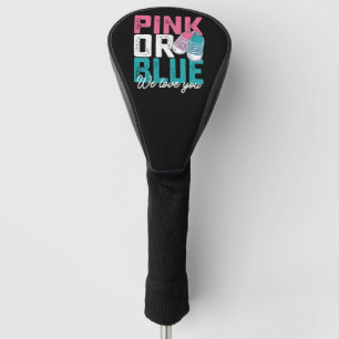 Roze Of Blauw We Love You Geslacht Reveal Golfheadcover