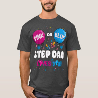 Roze of blauwe ballon Stap Pa houdt van je sekse R T-shirt