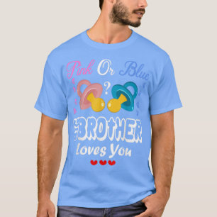 Roze of blauwe Big Brother houdt van je geslacht T-shirt