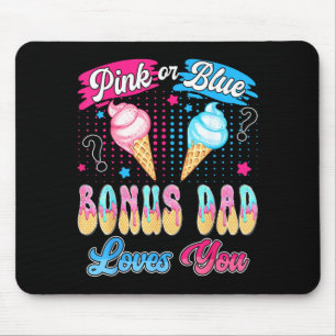Roze of blauwe bonus papa houdt van ijs geslacht muismat