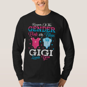 Roze Of Blauwe Gigi Bewaarder Van Het Geslacht Gig T-shirt